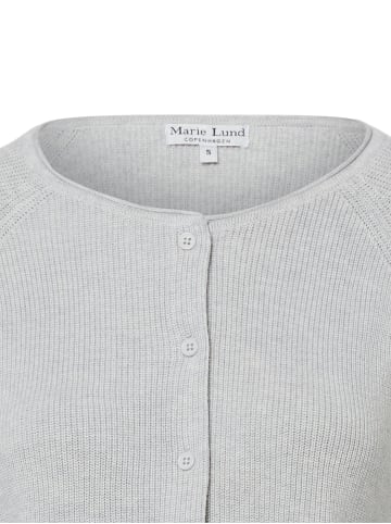 Marie Lund Strickjacke in hellgrau - 0002