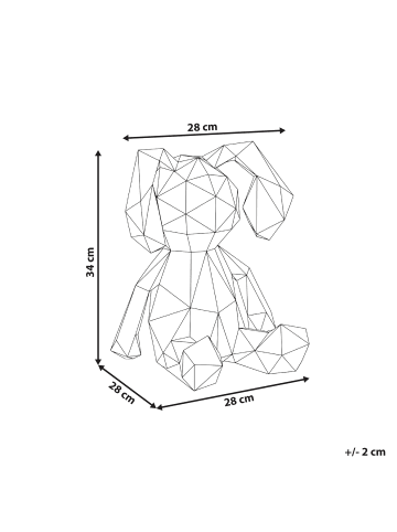 Beliani Dekobeleuchtung KINTAUS in Bunt - (W) 28 x (H) 34 x (L) 28 cm