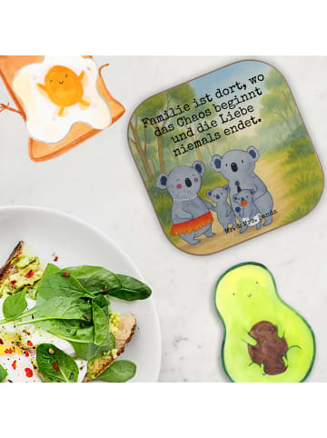 Mr. & Mrs. Panda Tischschoner Koala Familie Design mit Spruch in Weiß