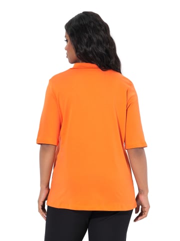 Ulla Popken Poloshirt in helles orange
