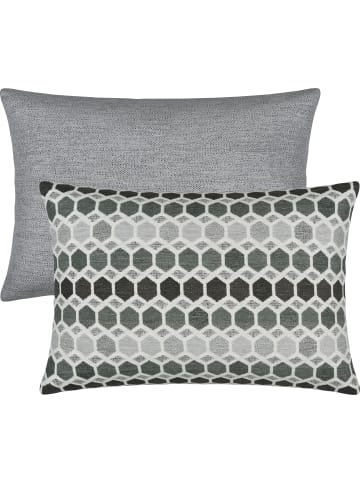Erwin Müller Jacquard Kissenhülle 2er-Pack York in silber