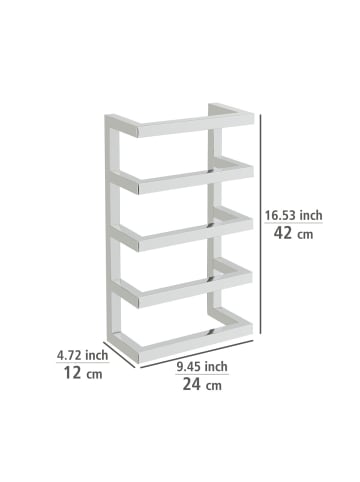 Wenko Edelstahl Handtuchregal Fondiro in Glänzend