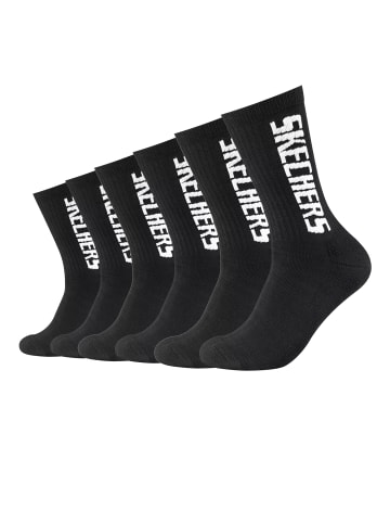 Skechers Socken Unisex Tennis Sock cushioned line 6p in Black