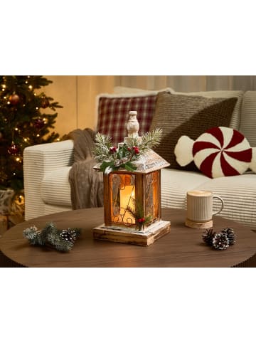 Beliani Dekobeleuchtung SAIMA in Braun/Grün/Gelb - (W) 18 x (H) 40 x (L) 18 cm