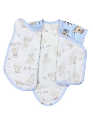 TupTam Baby Jungen Kurzarm Wickelbody 5er Set in mint/weiß
