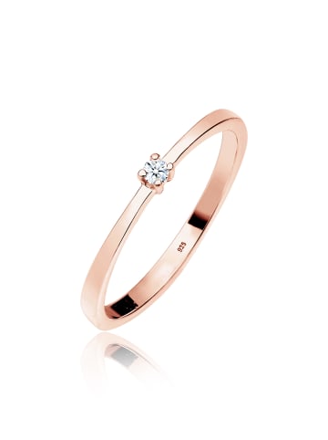 Elli DIAMONDS  Ring 925 Sterling Silber Verlobungsring in Rosegold