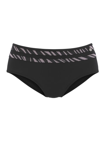 LASCANA Highwaist-Bikini-Hose in schwarz