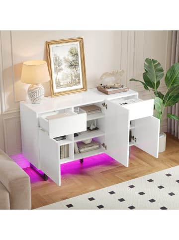 ABRIHOME Sideboard mit großem Stauraum, Schubladen & Türen