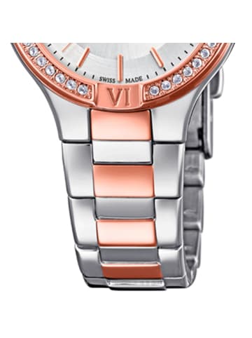 Candino Analog-Armbanduhr Candino Casual roségold, silber klein (ca. 30mm)