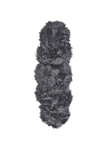 Beliani Schaffell MAMUNGARI in Grau - (W) 60 x (H) 6 x (L) 180 cm