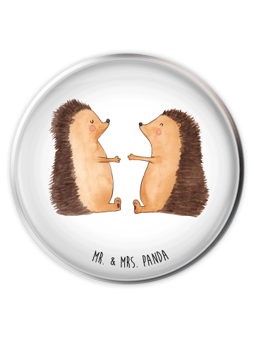 Mr. & Mrs. Panda Abflussstopfen Igel Liebe ohne Spruch in Weiß