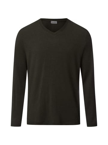 Hanro V-Shirt Casuals in earthy ink melange