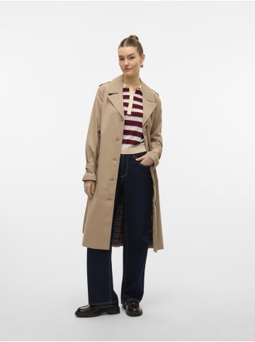 Vero Moda Trenchcoat in Silver Mink