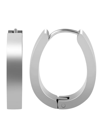Adeliás Damen Ohrringe – Creole aus Edelstahl in silber