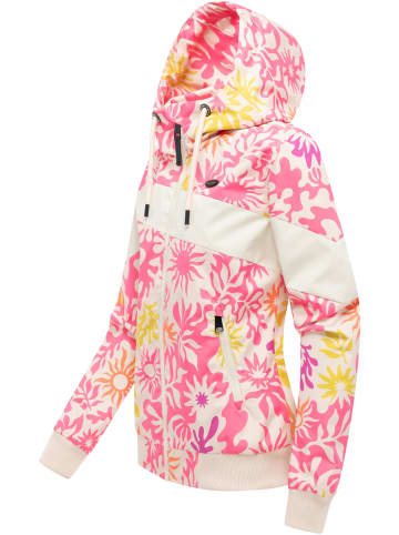 ragwear Übergangsjacke Nuggie Block Flower in Pink Combo26