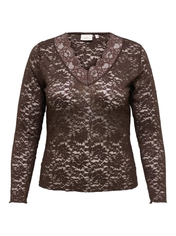 ONLY Carmakoma Bluse in Coffee Bean 1