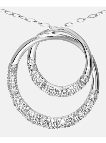 Diamant L'éternel Halskette mit Anhänger aus 375 Weißgold mit Diamant