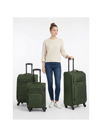 Smartbox Edition 04 4 Rollen Kofferset 3-teilig mit Dehnfalte slate-green