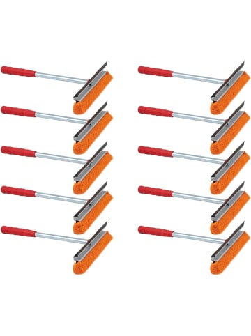 Novaliv Novaliv 10x Scheibenabzieher Auto 21 cm mit Metall-Kunststoffgriff 31 in Rot