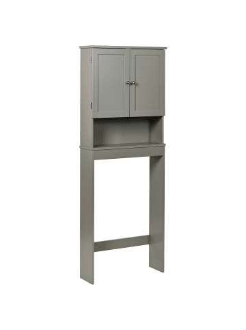 Beliani Waschbeckenunterschrank ATJONI in Grau - (W) 60 x (H) 160 x (L) 19 cm