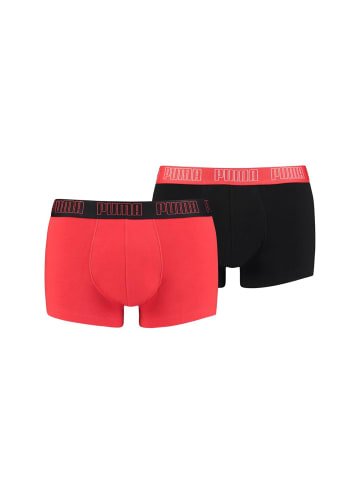 Puma Boxershort 2er Pack in Rot/Schwarz