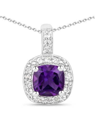 Rafaela Donata Kette mit Anhänger Sterling Silber Amethyst Topas weiß in silber