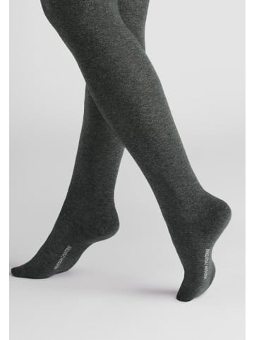 Hudson Strickstrumpfhose Relax Montana Comfort Size wärmend in Grau-mel.