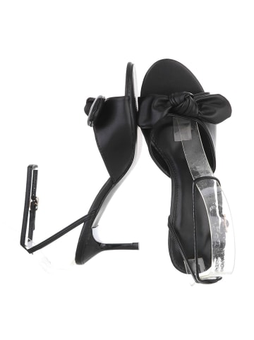 Ital-Design High-Heel Sandalette in Schwarz