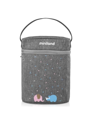 Miniland Isoliertasche Thermibag Double - für 2 Babyflaschen in grau,motiv