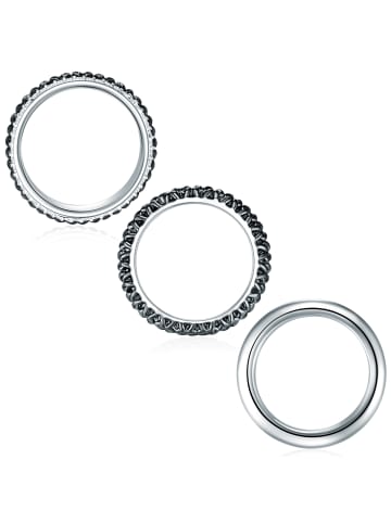 Lulu & Jane Ring Metall-Legierung verziert mit Kristallen von Swarovski® in silber