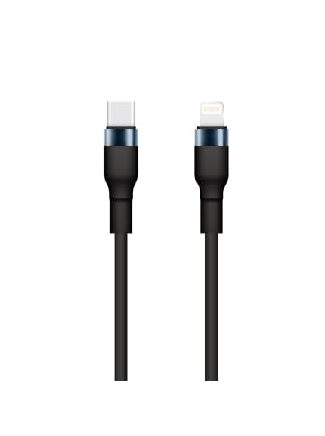 COFI 1453 Setty Ladekabel USB-C auf iPhone KSC-L-131 1m 15W 3A Schwarz in Weiß