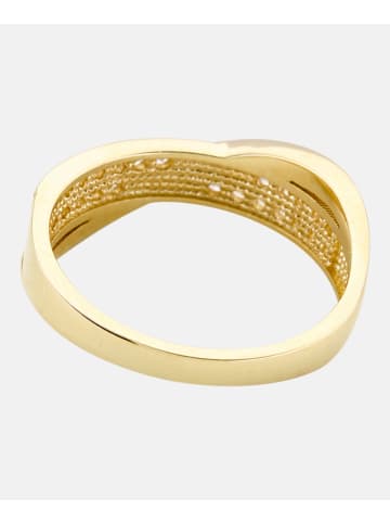 Diamant L'éternel Eternity-Ring aus 375 Gelbgold mit Zirkonia
