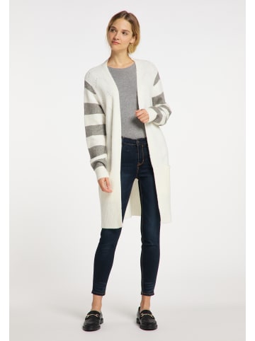 DreiMaster Damen Strickjacke in Wollweiss