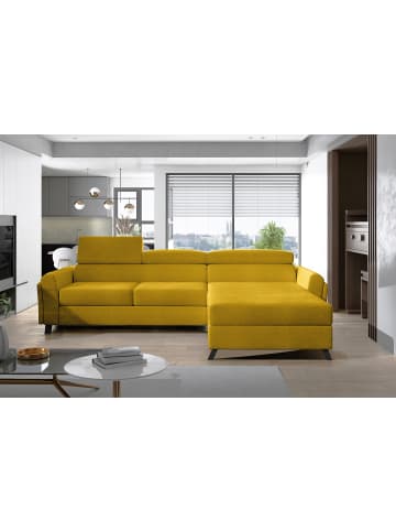 MF Design Mariam Recamiere Rechts in Senf -  (L) 200 x (B) 288 x (H) 92 cm