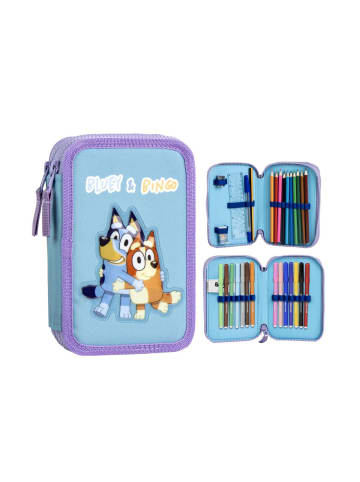 Bluey Federmäppchen 2-Fach gefüllt Bingo Etui Schule Kinder