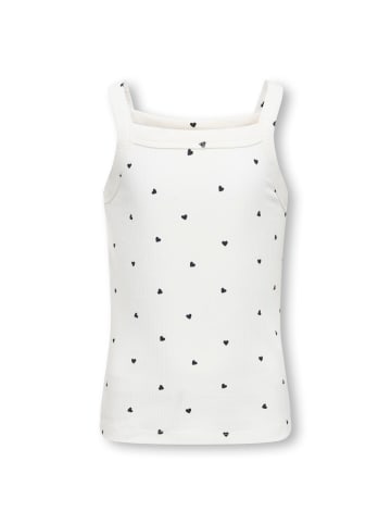 KIDS ONLY Trägertop Allover-Print Kogbella in cloud dancer black hearts