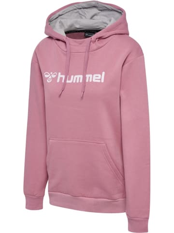 Hummel Sportshirt "Hmlmover Cotton Hoodie Woman" in Lila