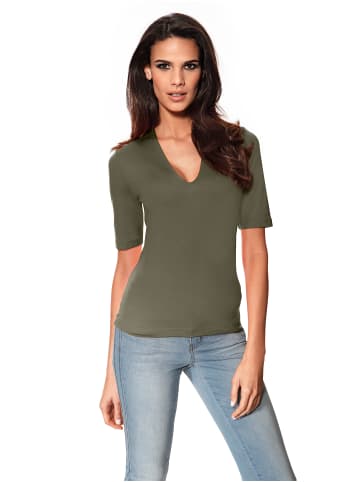 Heine Kurzarmshirt in oliv
