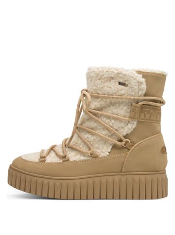 Marco Tozzi Schnürboots in Beige