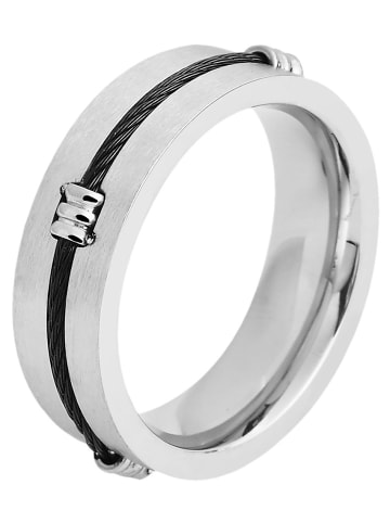 Adeliás Herren Ring aus Edelstahl in silber
