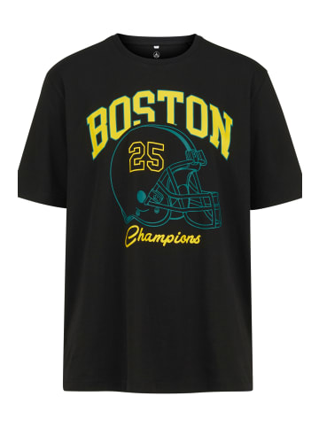 Boston Park Kurzarm T-Shirt in schwarz