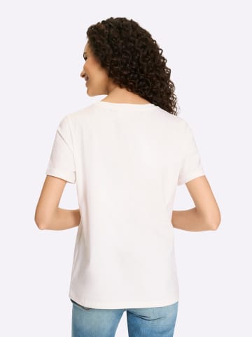 Heine Shirt in ecru-taubenblau-bedruckt