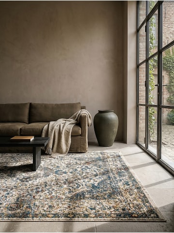 KADIMA DESIGN Teppich Kurzflor Strapazierfähig ADUR Vintage Wohnzimmer in Multicolor-Erdtöne