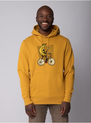 wat? Apparel Sweatshirt Banana Rider in Ochre