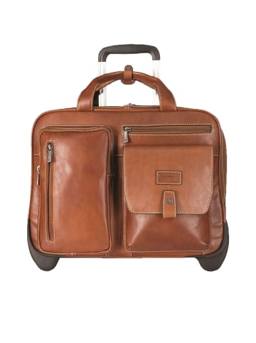 Jekyll & Hide Montana 2-Rollen Businesstrolley RFID Leder 42 cm Laptopfach in colt2