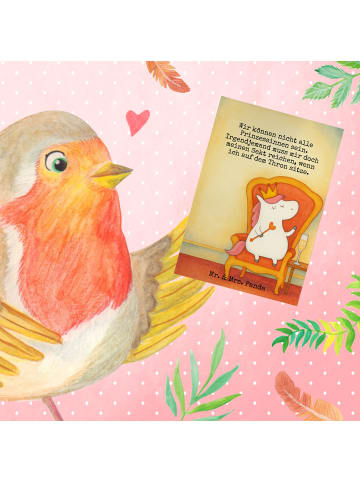 Mr. & Mrs. Panda Grußkarte Einhorn Prinzessin Design mit Spruch in Weiß