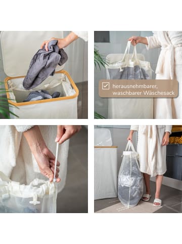 bremermann Wäschesammler 100 Liter beige