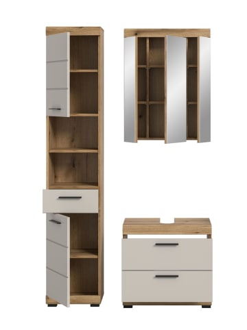 ebuy24 Badmöbelset Scout (3-teilig) Kaschmir 112 x 34 cm