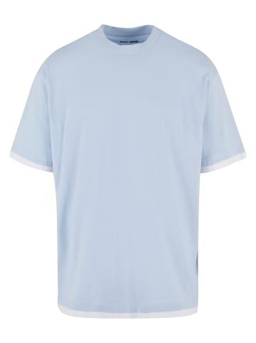 DEF DEF Herren DEF Visible Layer T-Shirt in light blue/white