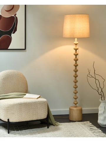 Beliani Stehleuchten KRIOS in Braun/Beige - (W) 36 x (H) 159 x (L) 36 cm